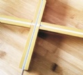 Golden color FUT system with white line
